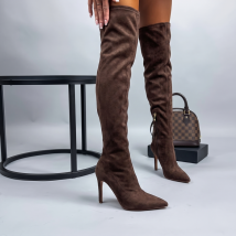 CHOCCO semišové vysoké kozačky-330463-02