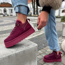 Vínové zateplené tenisky-323664-02