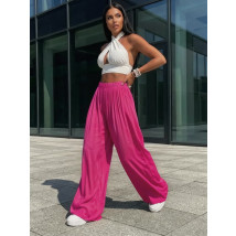 Fuchsiové široké kalhoty-327136-01