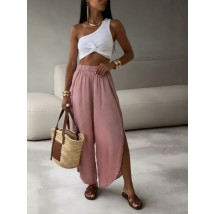 Růžové saténové kalhoty-326660-01