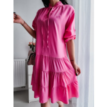 Růžové padavé šaty-238303-01