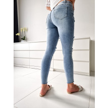 Světle modré elastické džíny-239503-01