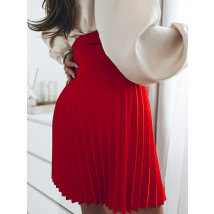 Červená plisovaná sukně-283590-02