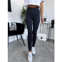 Černé vroubkované legíny-291927-02