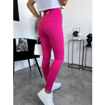 Fuchsiové vroubkované legíny-291779-01