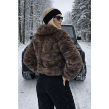 Hnědý kožušinový kabát-324972-05