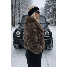 Hnědý kožušinový kabát-324972-05