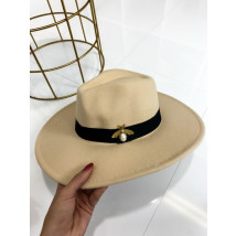 Béžový dámský klobouk-252143-02