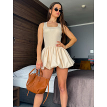 Béžové PUFFY šaty-316756-01