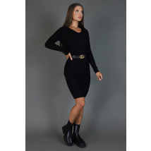 Černé úpletové šaty-275502-02