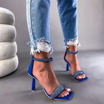 Modré sandále s kamínky-266882-01