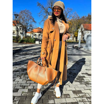 Hnědý dlouhý kabát-323430-04