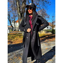 Černý dlouhý kabát-323431-04