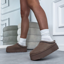 Hnědá nasouvací obuv-323537-022