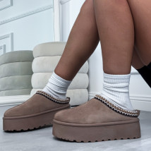 Hnědá nasouvací obuv-323537-022