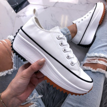 Bílé tenisky na platformě-228184-01
