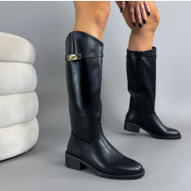 Černé vysoké kozačky-323472-05