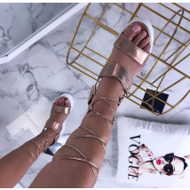 Champagne sandálky na platformě-205690-01