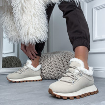 Béžové zateplené tenisky-323679-01