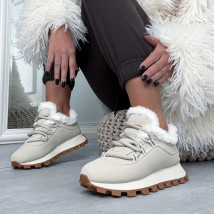 Béžové zateplené tenisky-323679-01