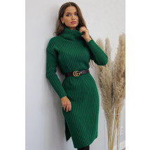 Zelené pletené rolákové šaty-277012-05