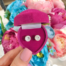 Dámské ocelové náušnice krystal-274018-01