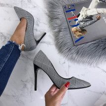 Dámské kostkované lodičky-190081-01