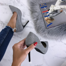 Dámské kostkované lodičky-190081-01