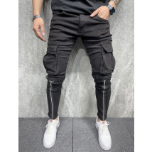 Černé stylové džíny-253907-06