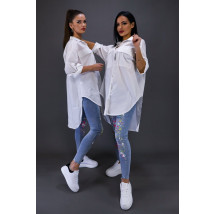 Bílá prodloužená košile-263299-02