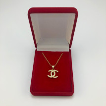 Dámský pozlacený náhrdelník s přívěskem-257584-06