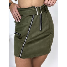 Zelená sametová sukně-255060-04