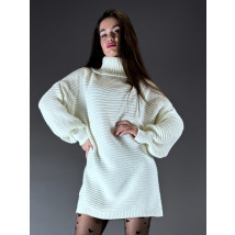 Bílé pletené šaty-313807-01