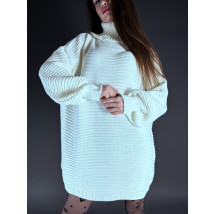 Bílé pletené šaty-313807-01