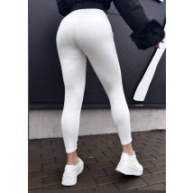 Bílé zateplené legíny-313983-01