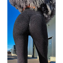 Černé PUSH UP legíny s třpytkami-314117-07