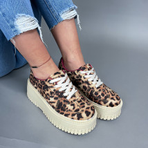 Hnědé tenisky s leopardím vzorem-315930-05