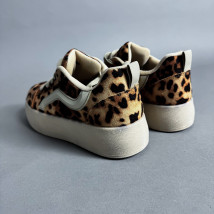 Hnědé tenisky s leopardím vzorem-318634-05