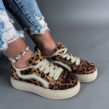 Hnědé tenisky s leopardím vzorem-318634-05