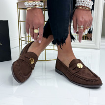 Hnědé semišové mokasíny-327138-02