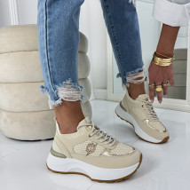 Béžovo-zlaté tenisky-324865-02