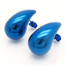 Ocelové náušnice slzy modré-299148-03