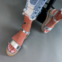 Stříbrné sandále na platformě-286979-04