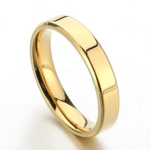 Ocelový prsten pozlacený-272689-01