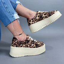 Hnědé tenisky s leopardím vzorem-315930-05