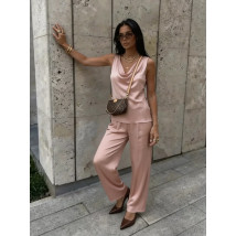 Růžový saténový komplet-327073-05