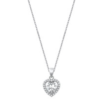 Stříbrný náhrdelník srdce-292856-02