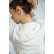 Bílé bavlněné tričko-229414-04