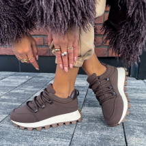 Tmavě hnědé tenisky-323906-06