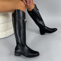 Černé vysoké kozačky-323895-06